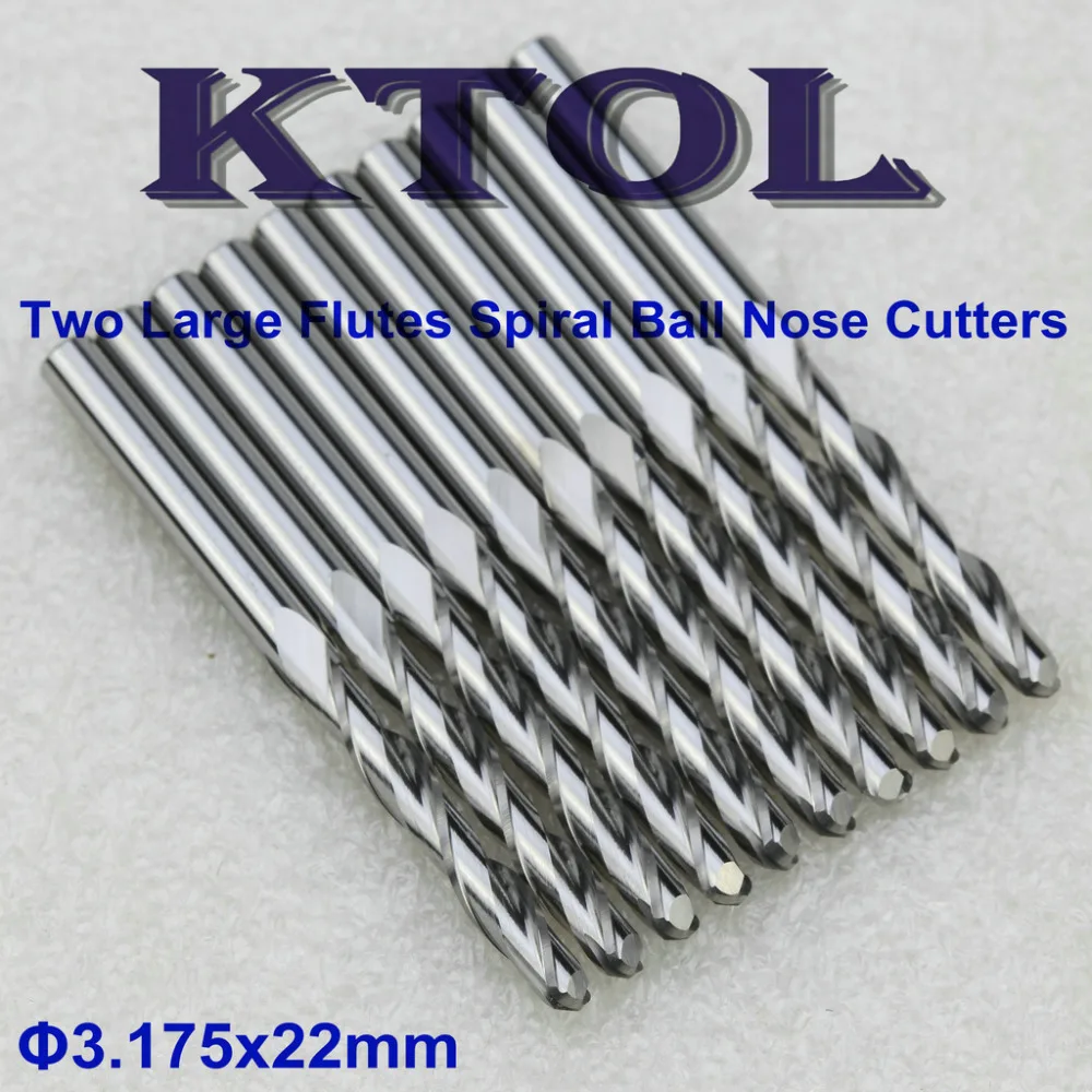 Двойной большой флейта концевой фрезы Фрезы Инструменты для гравировки с ЧПУ 10