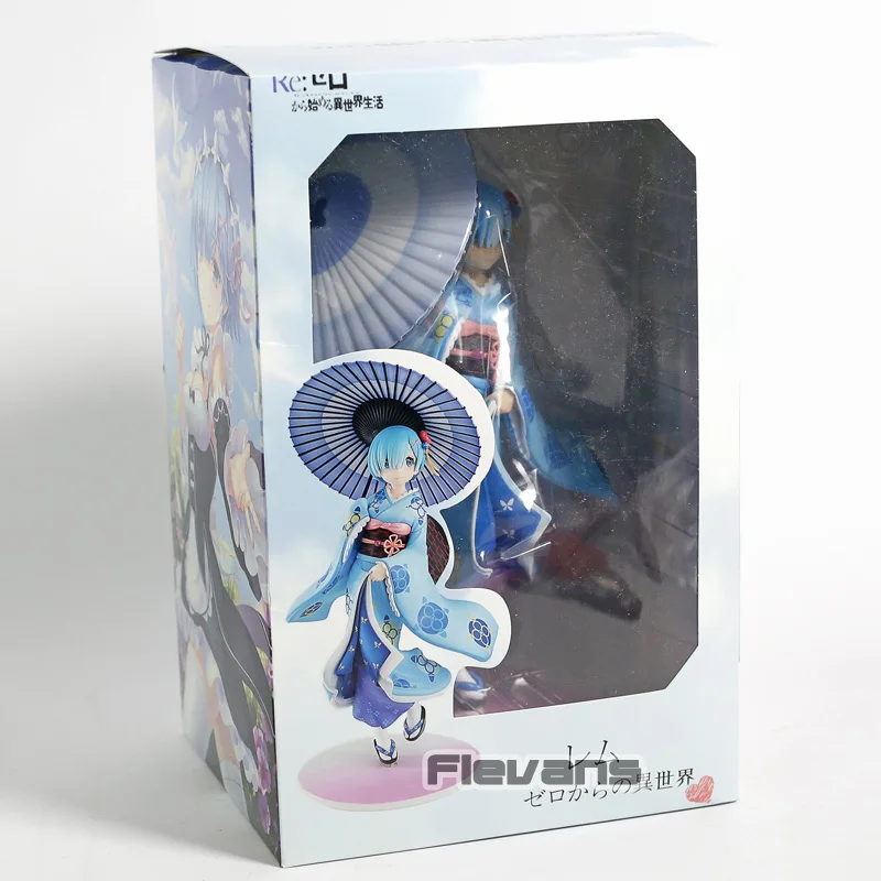 Аниме Re:Zero kara Hajimeru Isekai Seikatsu Rem Ukiyo e Dress Ver. Фигурка кукла из ПВХ Коллекционная модель