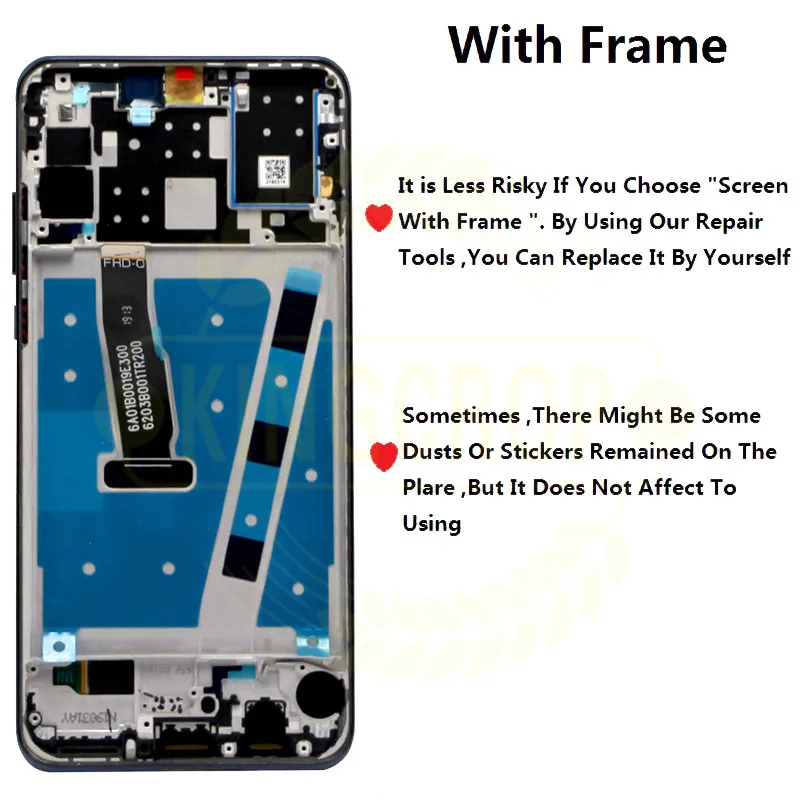 Оригинальный Новый ЖК дисплей HUAWEI Nova 4E сенсорный экран дигитайзер в сборе P30 Lite с