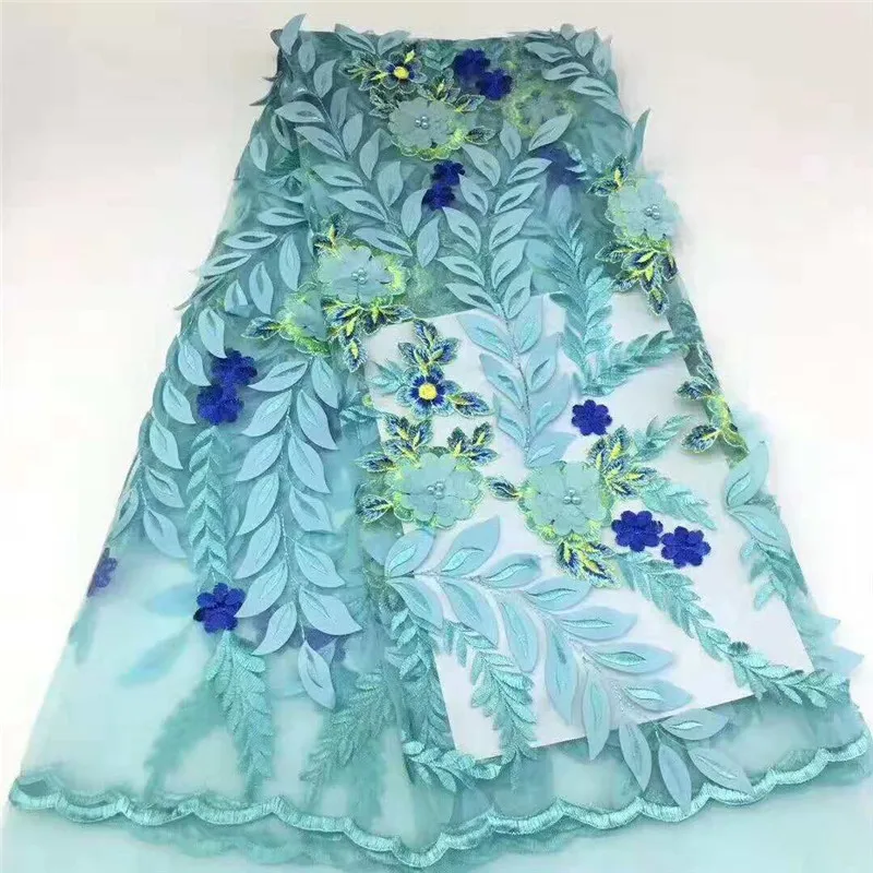 Высококачественная французская Тюлевая кружевная ткань для африканских