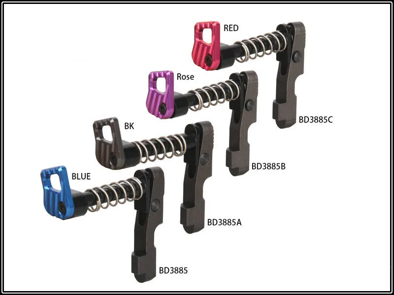 RuoskyGear AirsoftSports Тактический CNC стиль журнал защелка пружинная алюминиевая взбивание для AEG M4 серии страйкбол с бесплатной доставкой