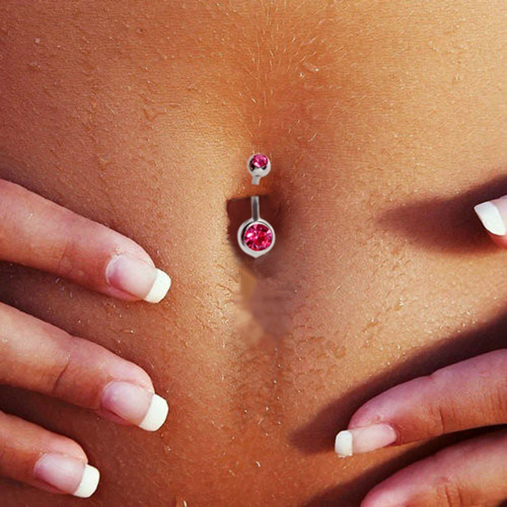 Женские кольца для пирсинга пупка из нержавеющей стали 2 шт./лот|Украшения тела| |