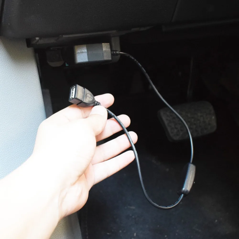 Xcgaoon OBD 16 Булавки автомобиля dc конвертер Модуль кабель с USB Порты и разъёмы