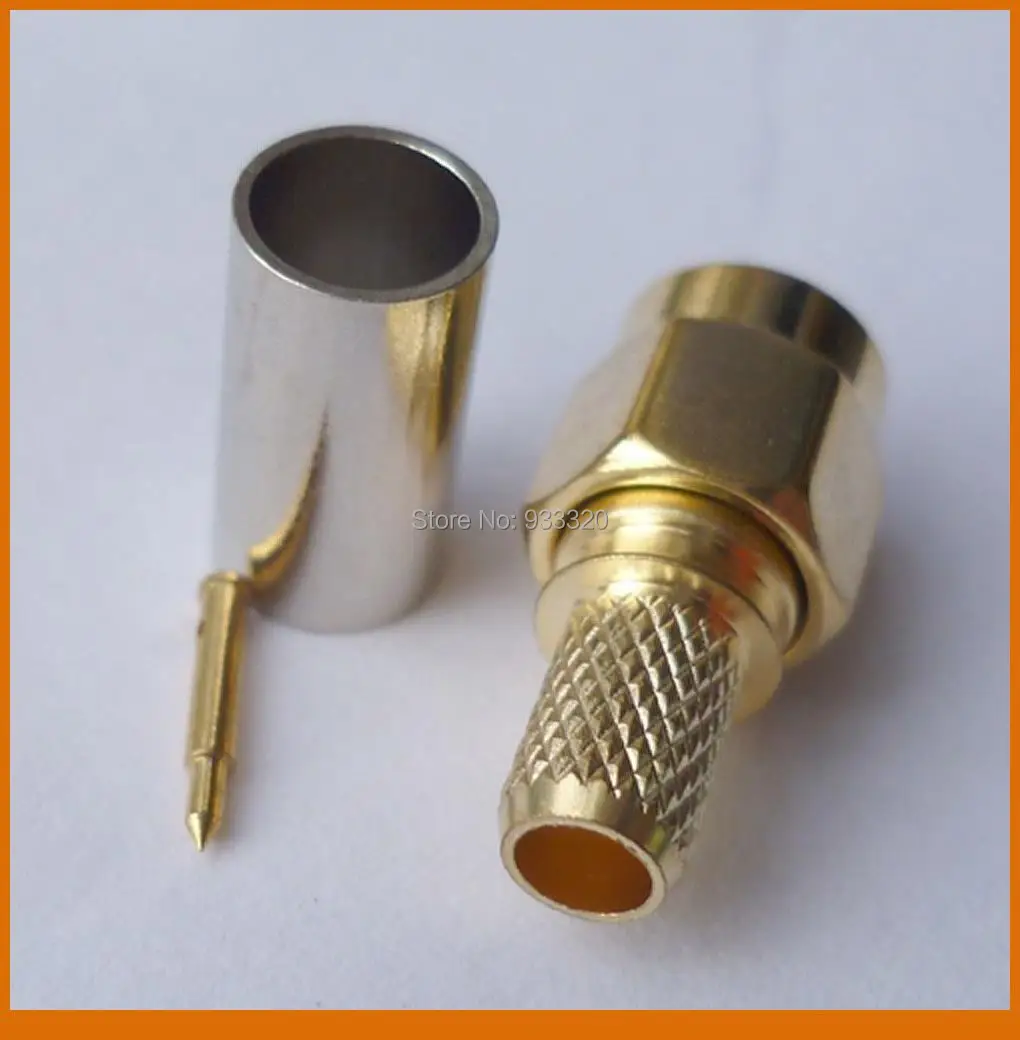 10 pcs RF coaxial Connector SMA male connector Crimp for LMR195 RG58 | Обустройство дома