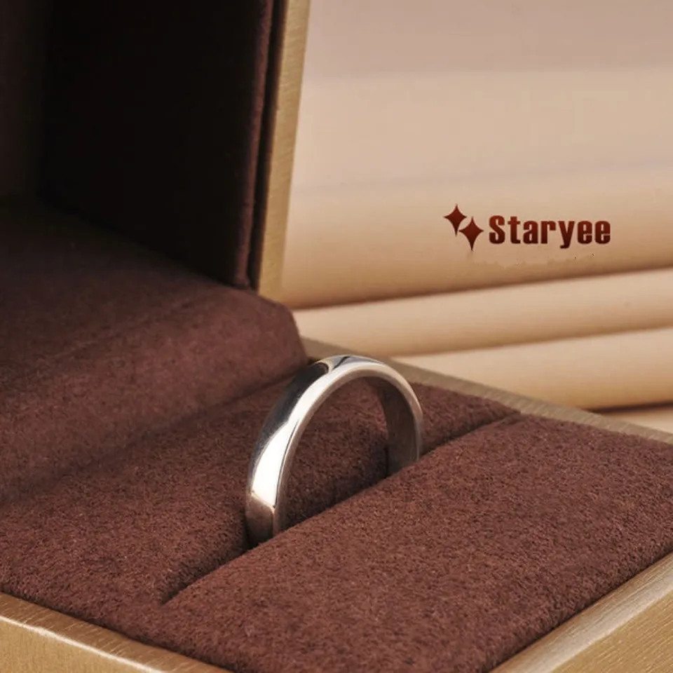 STARYEE Классический 18 К твердого белого золота натуральный настоящий алмаз SI/H Кольцо для женщин Юбилейная помолвка Свадебная вечеринка ювелирные изделия