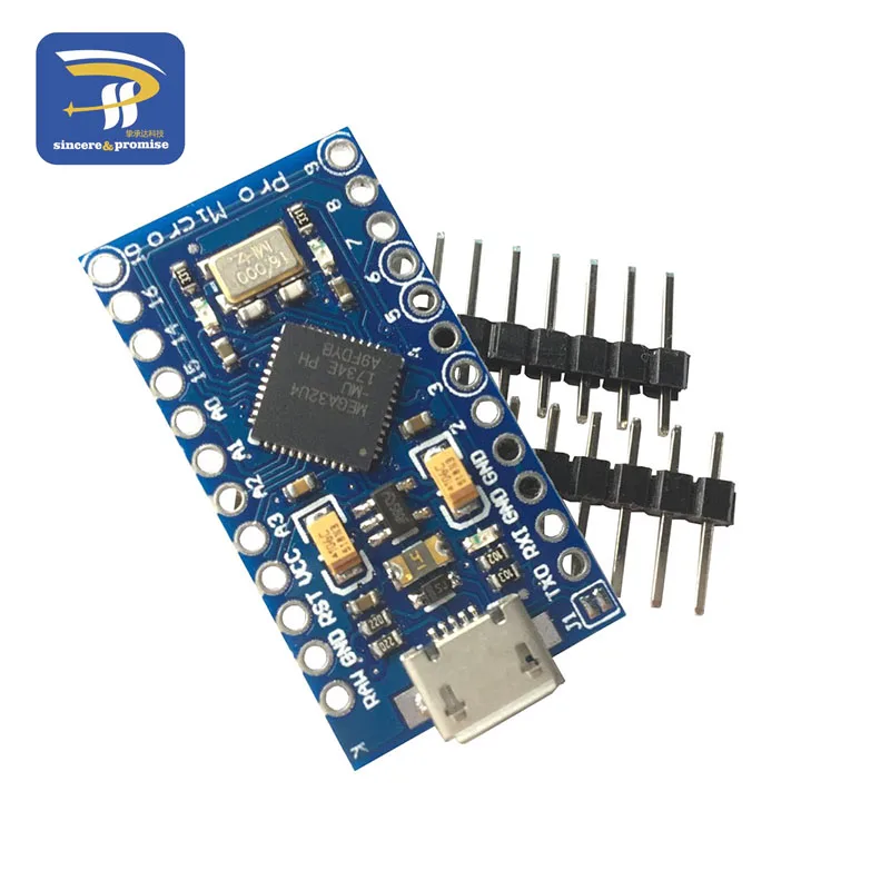 Pro Micro для arduino ATmega32U4 5 V/16 МГц 3,3 V/8 МГц модуль с 2 row штыревые для Leonardo лучшего качества