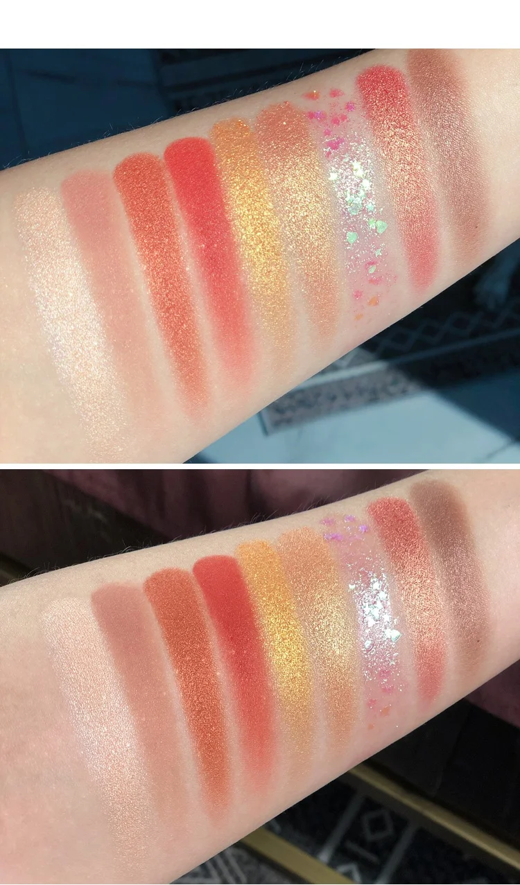 

9 Color Glitter Diamond Eyeshadow palette makeup Palette shimmer Matte pigmented eyeshadow pallete waterproof Earth Color