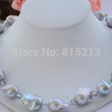 Ddh001450 серое ожерелье с кристаллами в стиле барокко REBORN PEARL|crystal