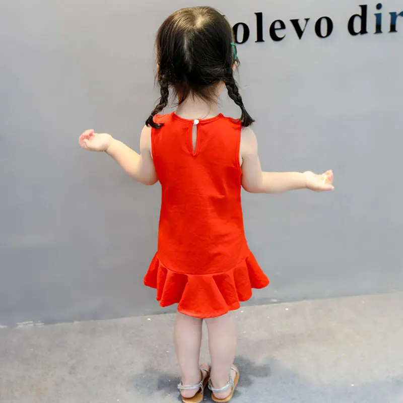 Floral Baby Girl Dress 2019 Summer Beach Party Girls Sleeveless Clothes Flower Princess Dresses for | Детская одежда и обувь