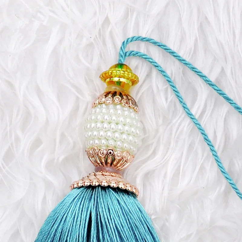 8 шт./лот жемчужные бусины занавески маленький шнур кисточка бахрома Аксессуары