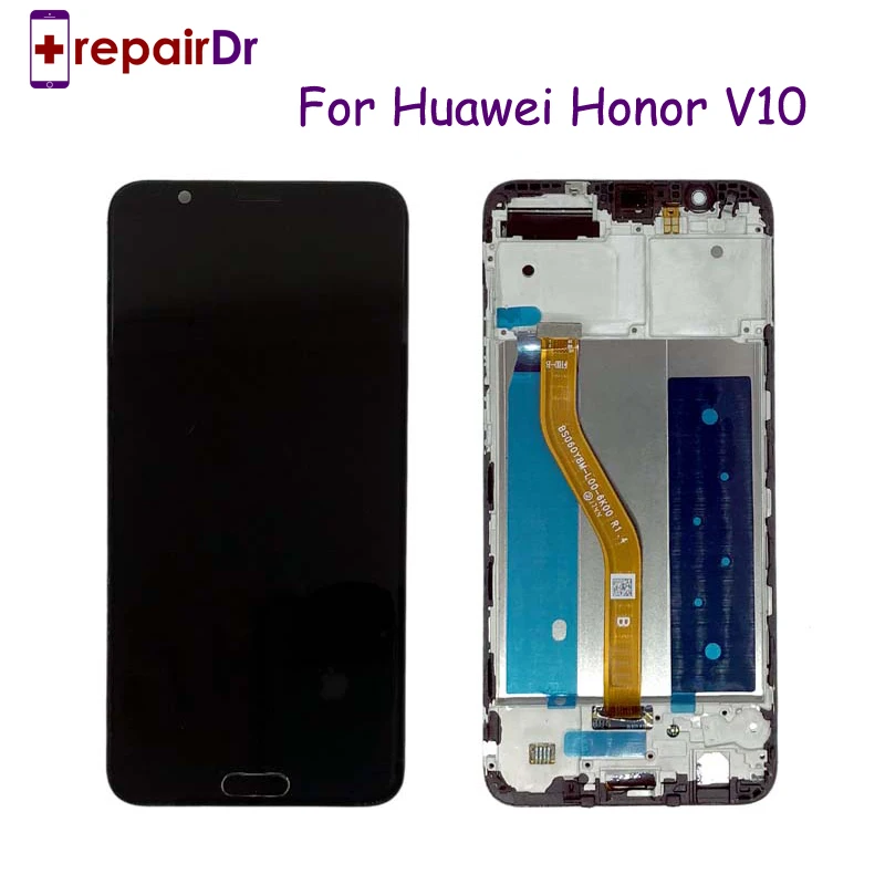 Для huawei Honor V10 ЖК-дисплей сенсорный экран дигитайзер с рамкой в сборе Замена протестирован для huawei View 10 ЖК