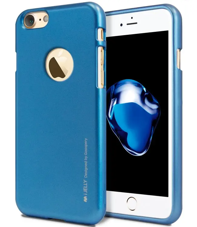Для iPhone 7 чехол из ТПУ Jelly оригинальный Mercury Goospery металлический мягкий кожаный TPU