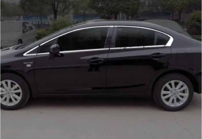 Jioyng двери автомобиля полное окно Рамки подоконник литья Накладка для 12-15 Honda Civic