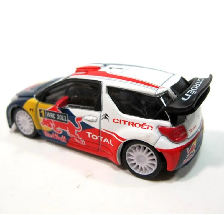 Высокая моделирования CITROEN DS3 WRC гоночная модель, 1: 64 сплава автомобиля игрушки, металлические литья, Коллекция игрушечных автомобилей