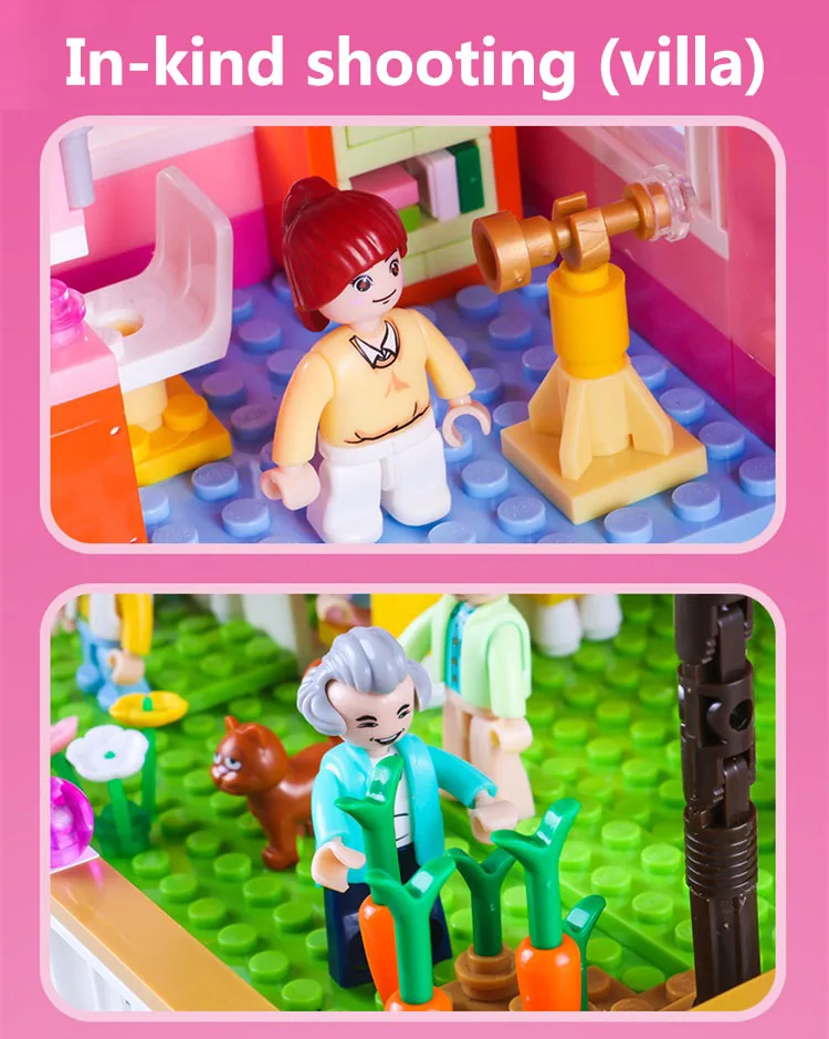 Городской дом строительные блоки замок обучающая игрушка для детей duplo друзья для девочек DIY фигурки кирпичи