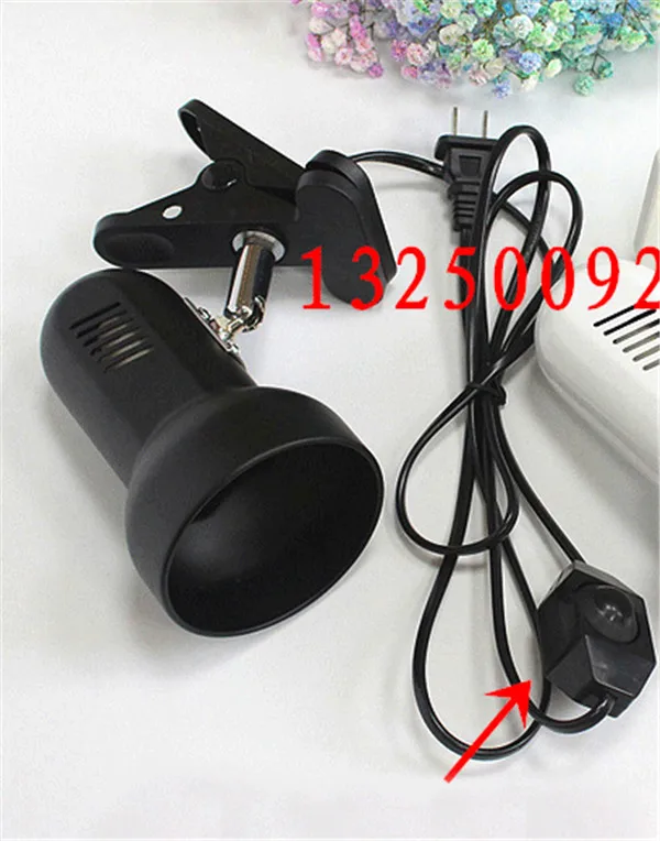 adjust black lamp 60 Вт Parrot baby curs тепловая лампа, термостат, инкубатор, теплый светильник, нагреватель для домашних животных, черепах, рептилий, нагревательные лампы для кур - Мощность в ваттах: adjust black lamp