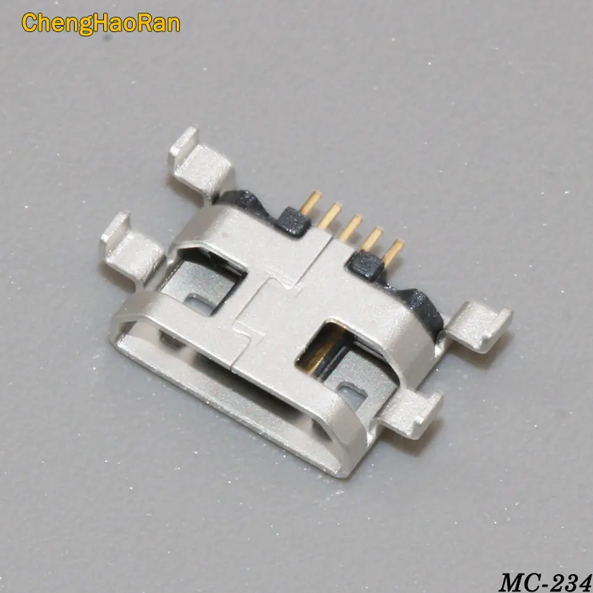 ChengHaoRan 5 шт. микро USB разъем 5pin Тяжелая пластина B Тип гнездовой для мобильного мини