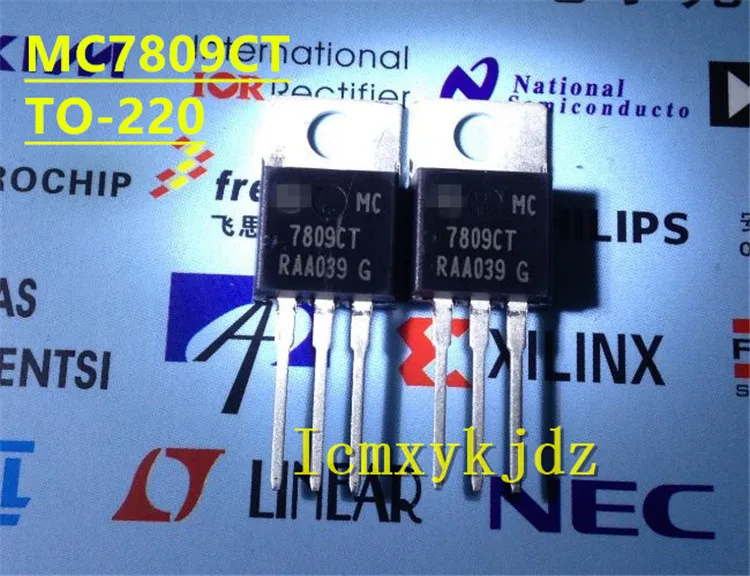 

10 шт./лот, MC7809CT MC7809CTG TO-220, новый оригинальный продукт, бесплатная доставка, быстрая доставка