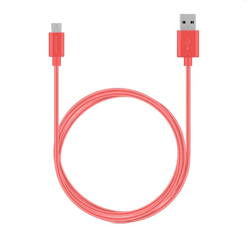 Розовый MaGeek 6 футов/1,8 м микро USB кабель высокоскоростной синхронизировать мобильный телефон кабели для samsung Xiaomi LG Android - Цвет: Розовый
