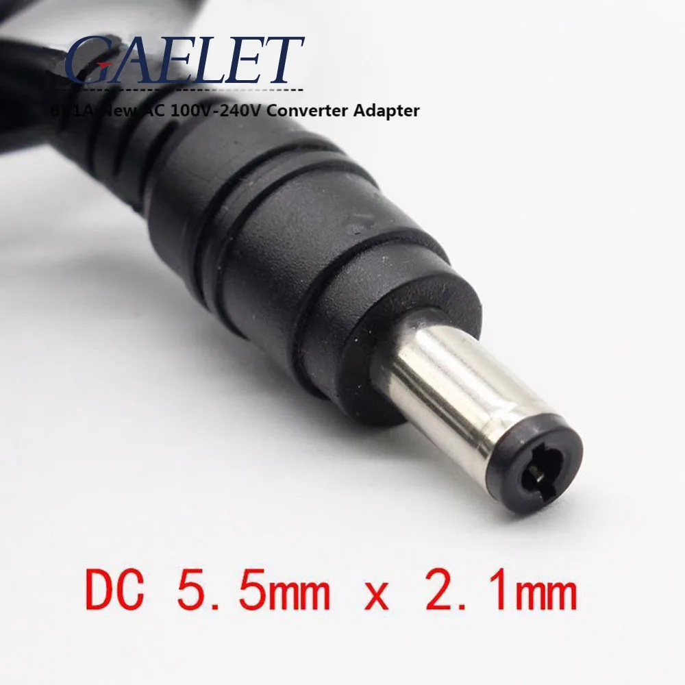 1 шт. 6V1A Новый AC 100 V 240 конвертер адаптер с источником питания от постоянного тока 6