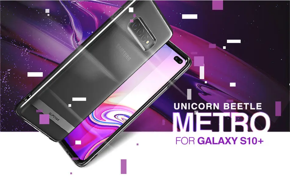 SUP чехол для samsung Galaxy S10 Plus чехол 6,4 дюймов UB Metro Премиум Тонкий Мягкий ТПУ чехол с гальваническим покрытием Прозрачный чехол