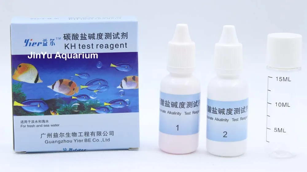 Набор для проверки воды NO2 нитрит NO3 нитрат GH NH4 PH O2 водяное растение для аквариума аквариум тестовая жидкость - Цвет: KH