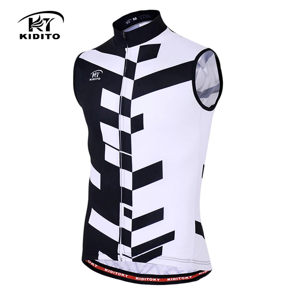 Трикотажный жилет для езды на велосипеде без рукавов с защитой от ветра и быстрой