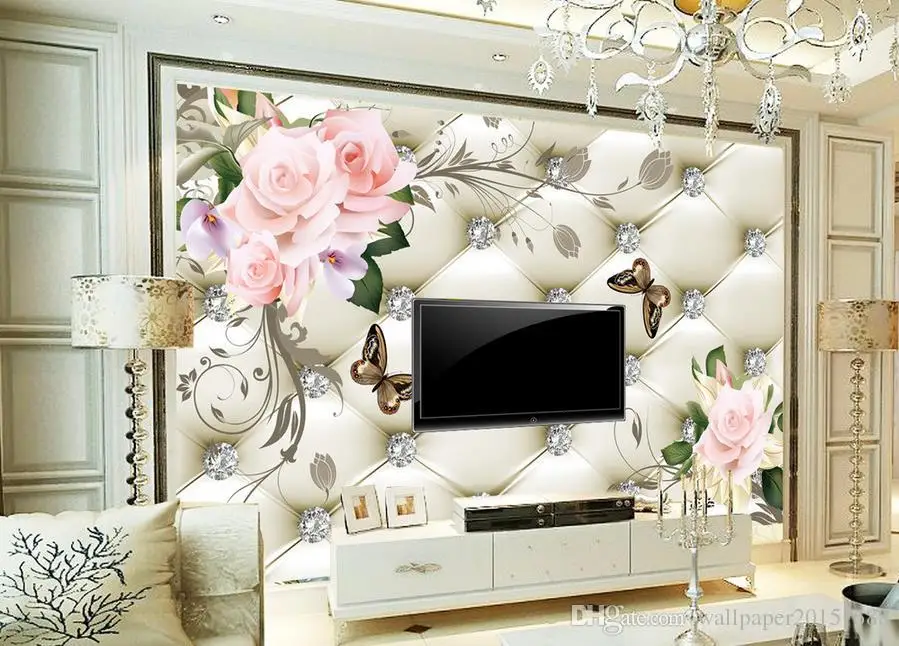 Blue sky and white clouds meadow wallpapers for living room 3d wall murals mural paintings Home Decoration |