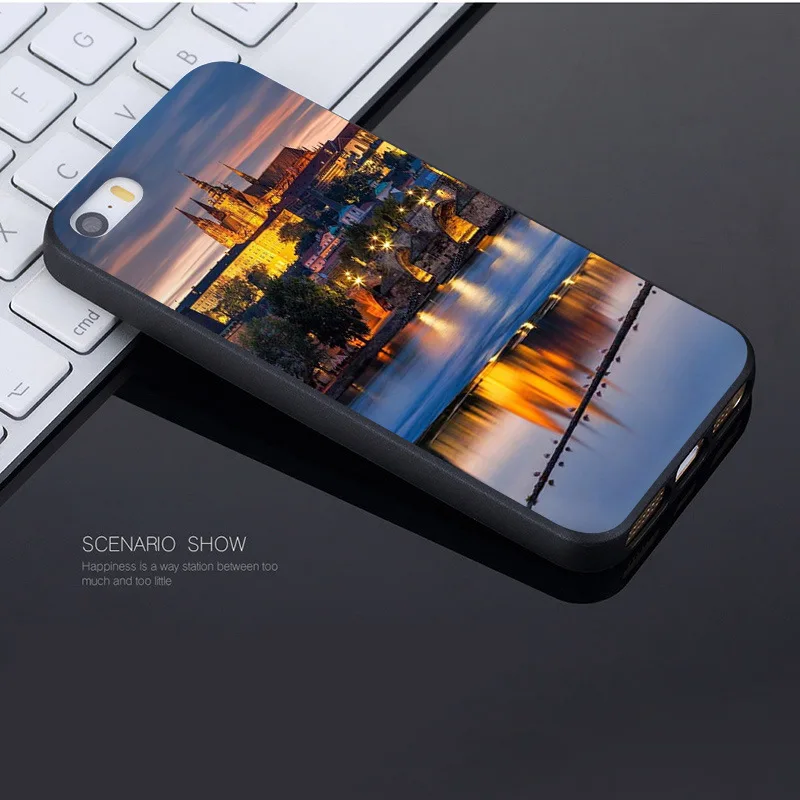Yinuoda для iphone 7 6 X Чехол в Праге Европа красивые мосты город Bling чехол для телефона для iphone X 8 7 6 6S Plus X 5 5S SE 5C