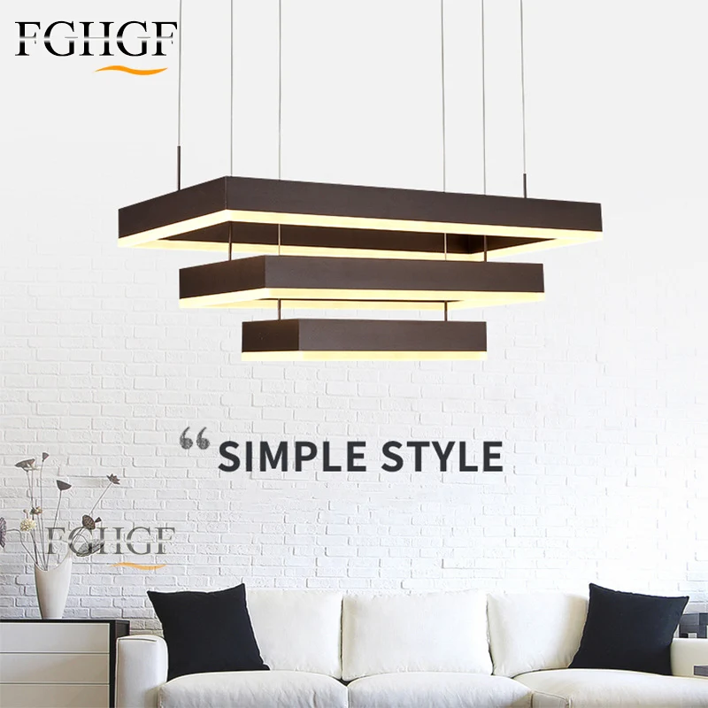 

Современная светодиодная люстра кофейного цвета, люстры, освещение, круглая лампа для столовой, гостиной, ресторана, люстры de Cristal