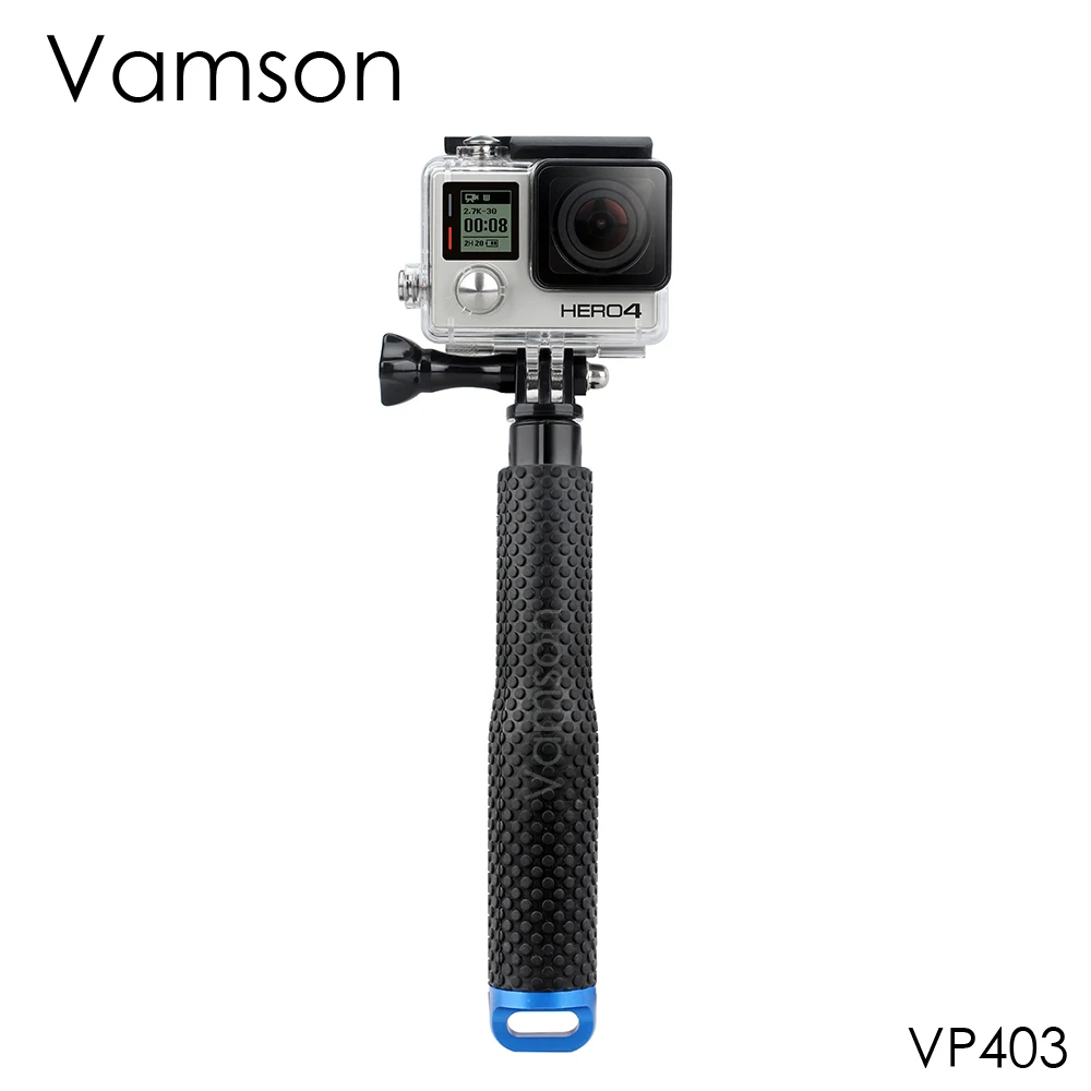 

Vamson for GoPro 7 6 5 4 3 Aluminum Retractable Rod Selfie Stick Monopod Tripod Bracket for SJCM for Xiao Mi's Yi VP403