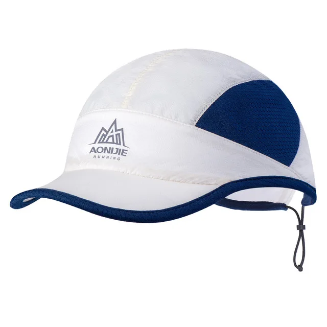 Navy Blue AONIJIE летний солнцезащитный козырек, кепка, шапка для спорта, пляжа, гольфа, рыбалки, марафона с регулируемым шнуром, анти-УФ, быстросохнущая, легкая - Цвет: Navy Blue