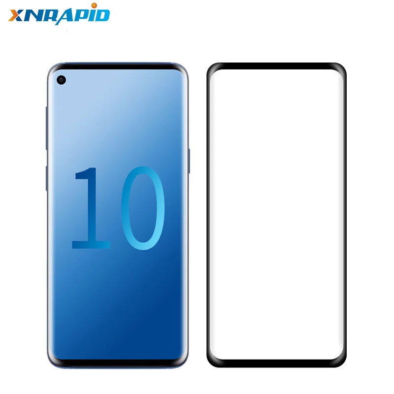 Закаленное стекло для Samsung S10 Plus защита экрана полное покрытие 3D изогнутая пленка