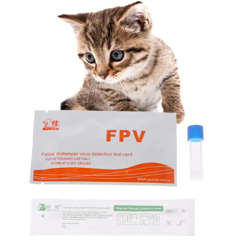 Pet Cat тестовая бумага для обнаружения домашнего здоровья кошачьего панлейкопения
