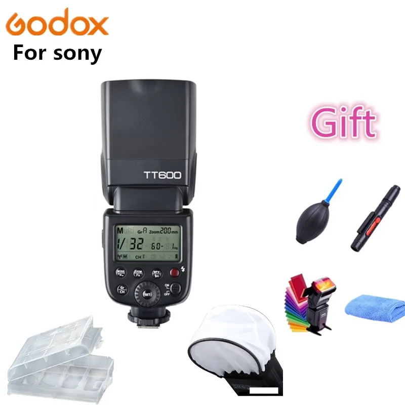 Godox TT600s камера Вспышка Speedlite 2 4G беспроводной мастер Slave X1T S HSS TTL для Sony a6000 a7 II III a58
