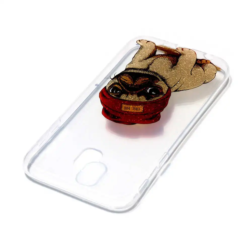JFWEN For Samsung Galaxy J3 2017 Case Cover Luxury Transparent TPU Soft Silicone Painted Pattern J330 |