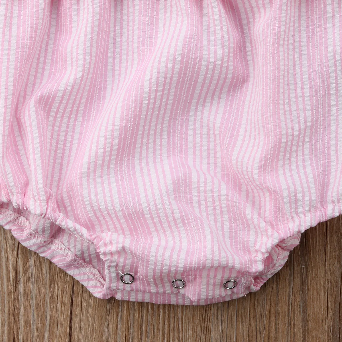 Baby Girl Sleeveless Striped Cotton Casual Jumpsuit Headbands Outfit Clothes Newborn Girls Clothing Bodysuit 0-24M | Мать и ребенок