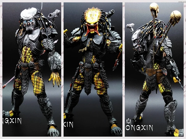 Фигурка NECA AVP пришельцев по сравнению с хищными сериями молодая кровь/старый