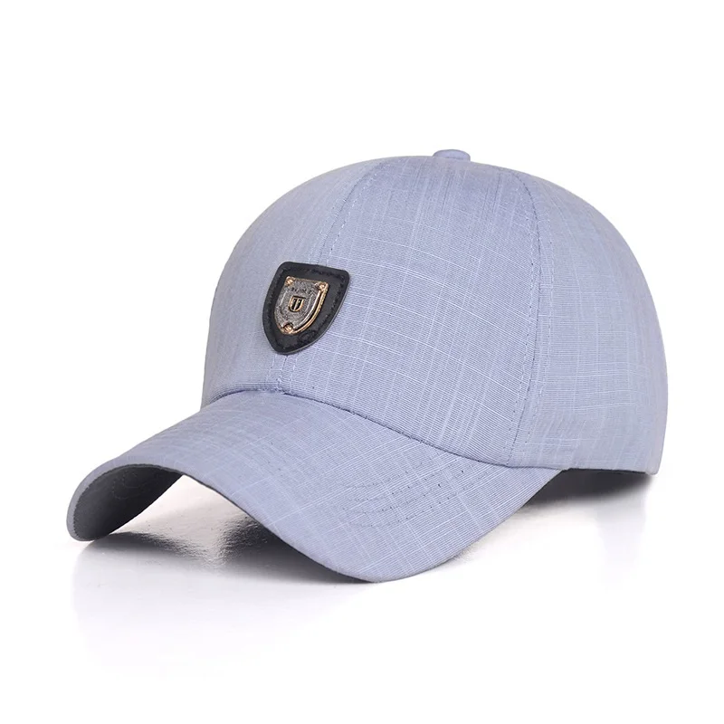 Light Gray UNIKEVOW 1 шт. Новое поступление бейсбольная кепка мужская Регулируемая Кепка повседневные Шапки для отдыха одноцветная модная Снэпбэк шапка на лето и осень - Цвет: Light Gray