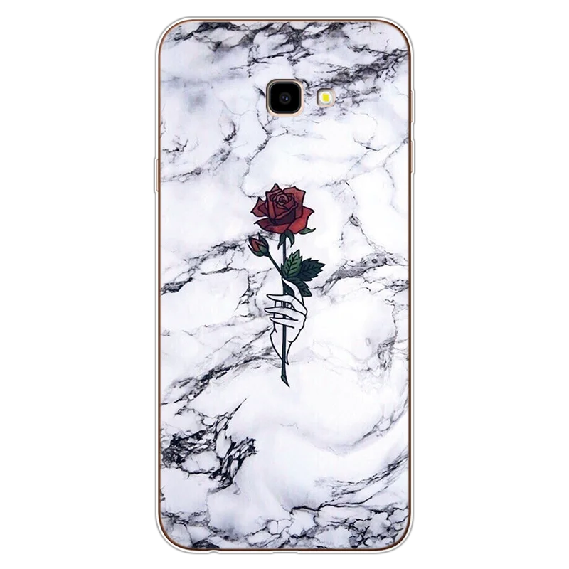 dls1rose Мягкий ТПУ чехол с мультяшным цветком котом, телефон с единорогом, чехол s для samsung Galaxy J4 Plus J4Plus, силиконовый чехол 6,", Чехол Coques Fundas - Цвет: dls1rose