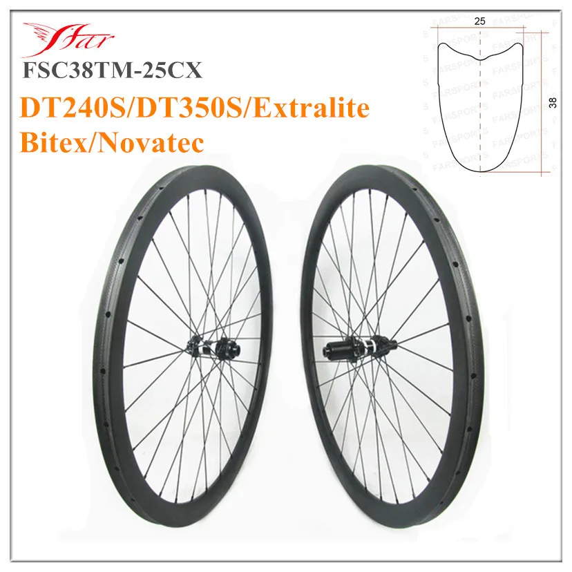 FSC38TM-25CX Cyclocross 25 Вт * 38D карбоновые колеса дисковый тормоз дорожная трубчатая