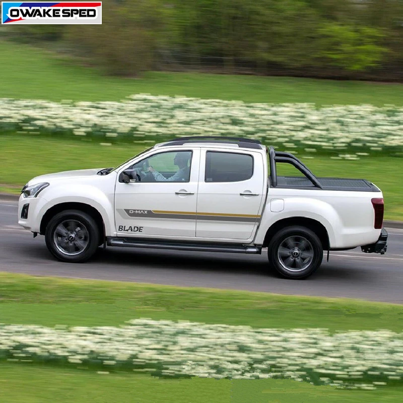 Наклейки спортивного гоночного автомобиля для ISUZU D-MAX Авто двери боковые полосы автомобиля креативные виниловые наклейки внешние аксессуары