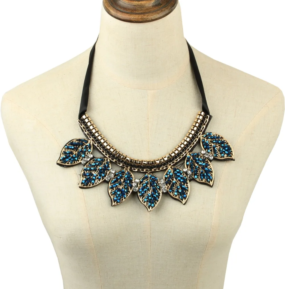 Дешевое модное ожерелье ручной работы из бисера и пайеток бархатное с пайетками