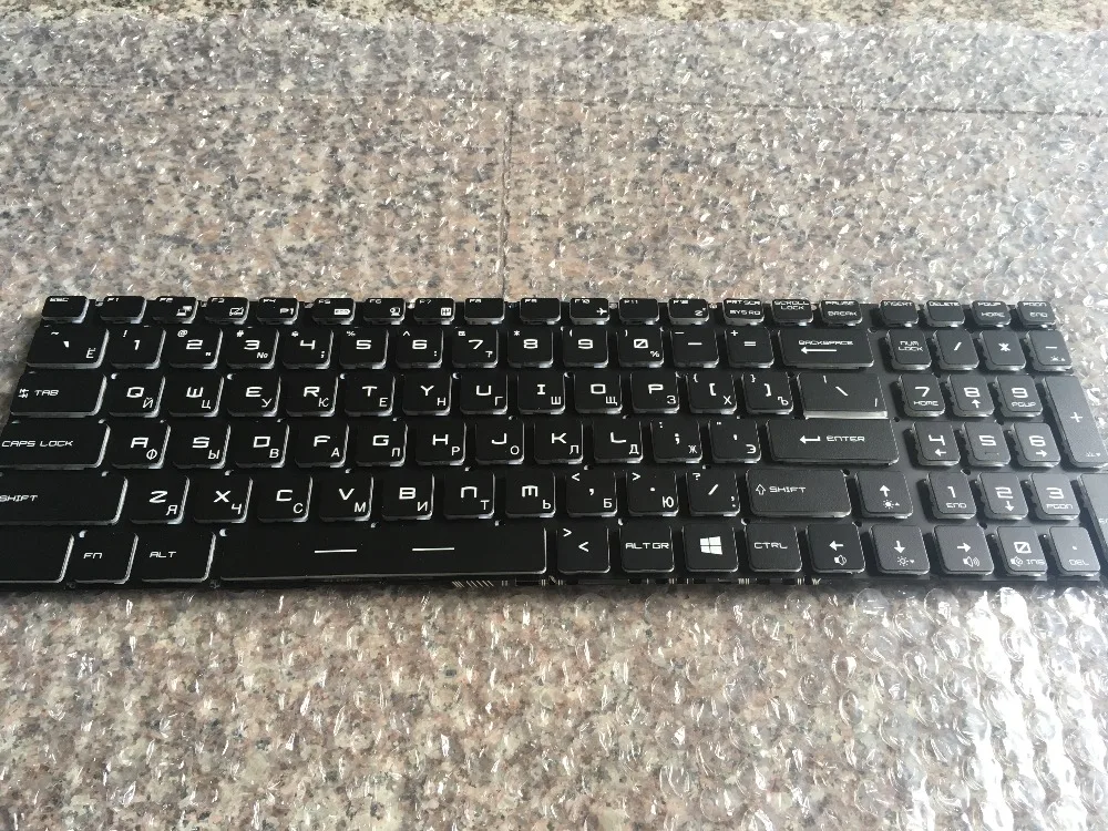 Новая клавиатура для MSI GL72 GP72 GE62 GE72 GL62 GP60 GS70 GL72M 7RDX-1487RU WS60 русский/испанский/французский/Великобритания/Арабский Макет
