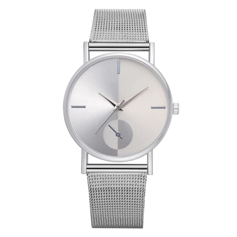 silver white Женские часы Женские Кварцевые Relogio Feminino Короткие наручные часы из нержавеющей стали женские часы reloj mujer Montre Femme Прямая поставка - Цвет: silver white