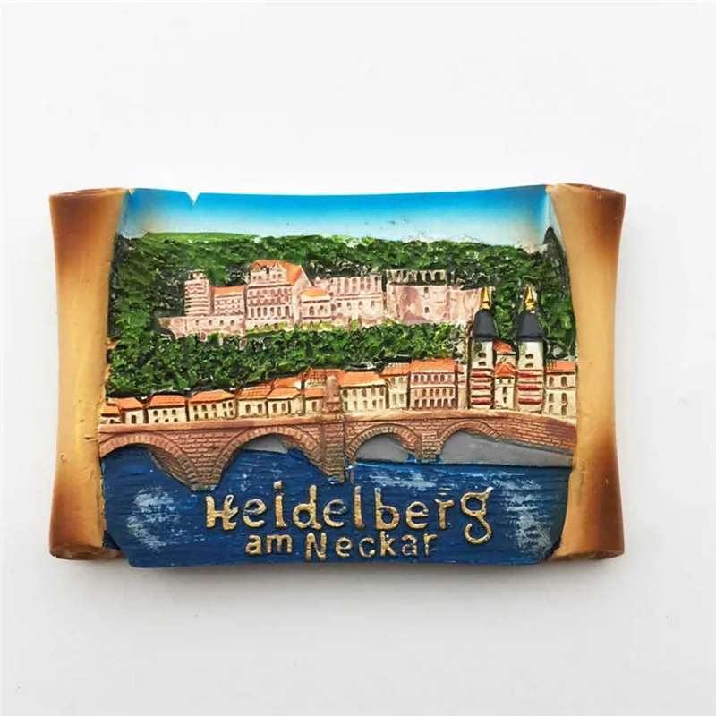 Магнитная наклейка для холодильника Lychee Life Heidelberg старинный мост креативный