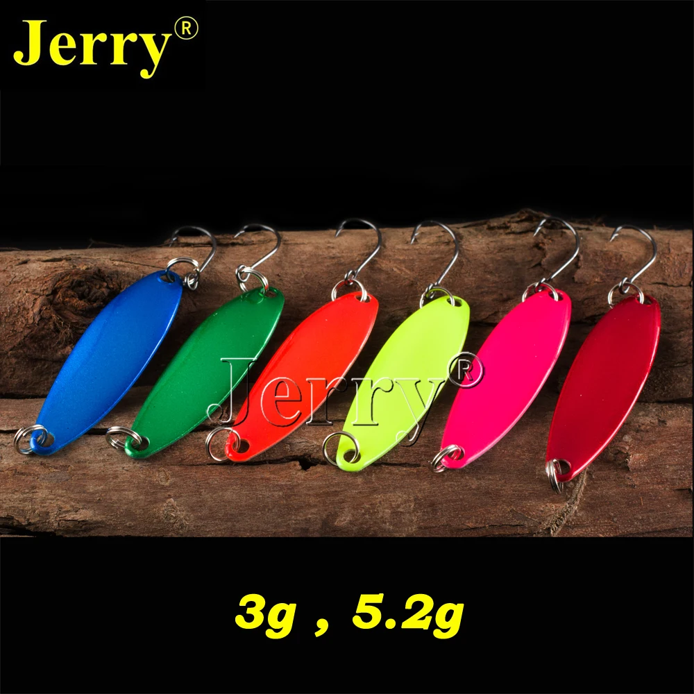 Jerry 6 шт. 3 г 5 pesca рыболовные снасти форель ложка пресноводные ложки Спиннер