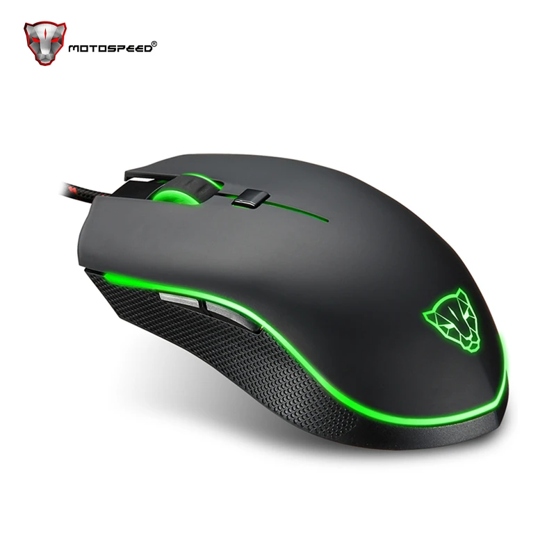 Motospeed V40 4000 точек/дюйм 6 кнопок светодиодная оптическая Проводная игровая мышь Rato