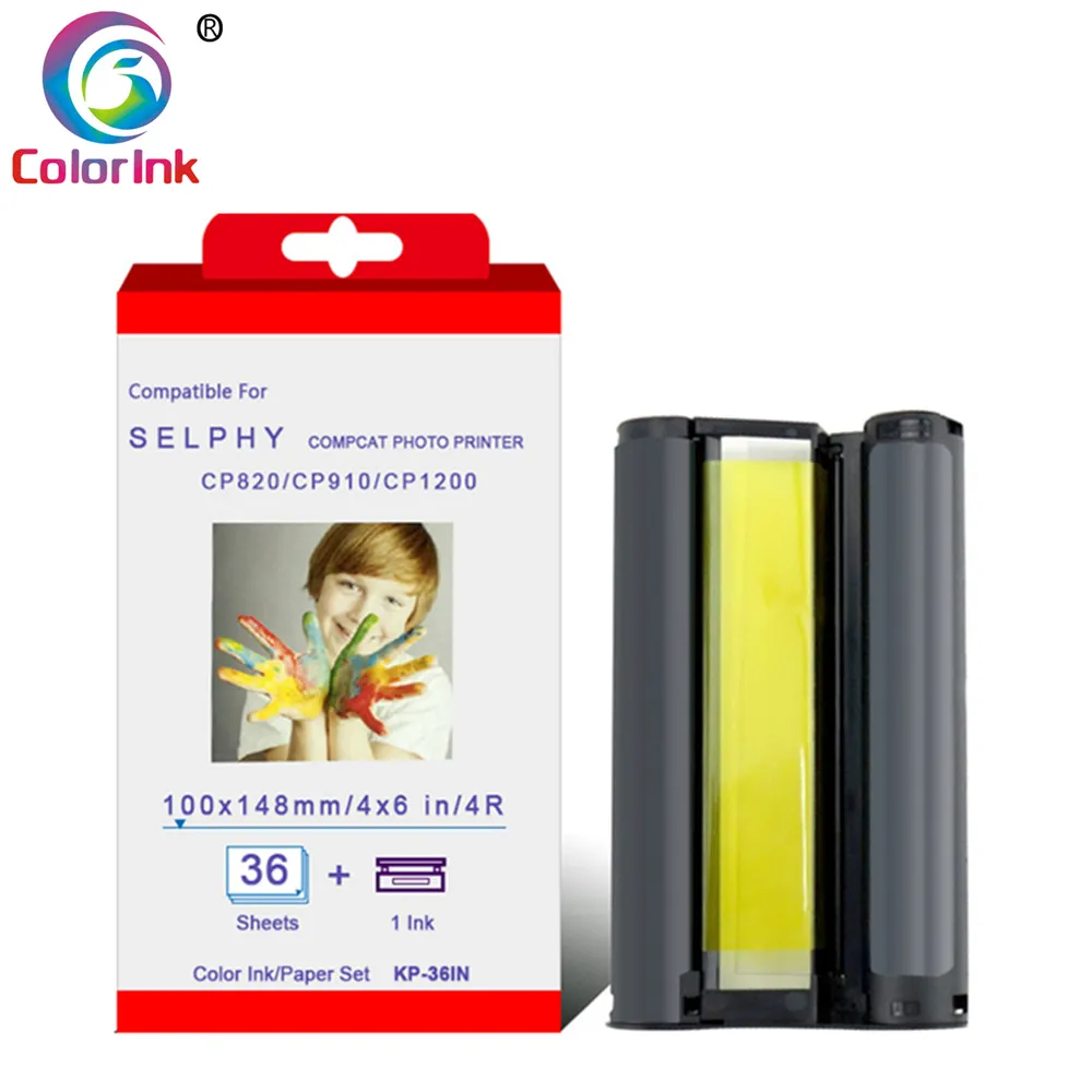 Чернильный картридж ColorInk для Canon Selphy CP Series фотопринтер CP800 CP810 CP820 CP900 CP910 CP1200