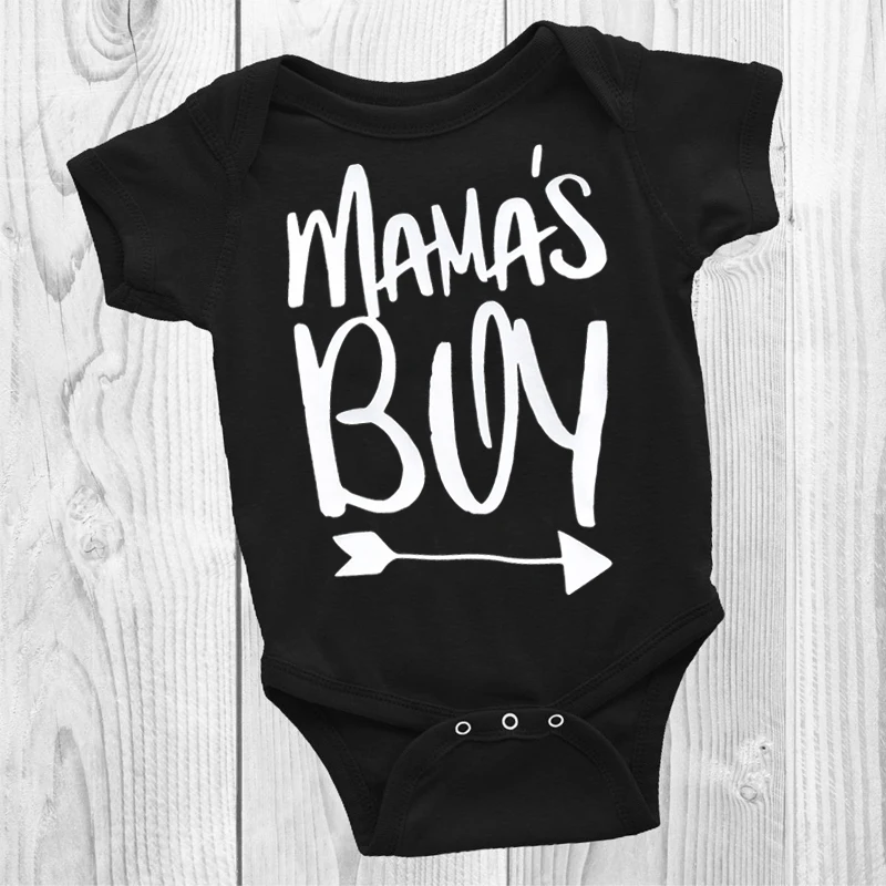 

DERMSPE2019 New Summer Newborn Baby Boys Girls Cotton Short Sleeve Letter Print Breathable Romper Jumpsuit Baby Clothes Black